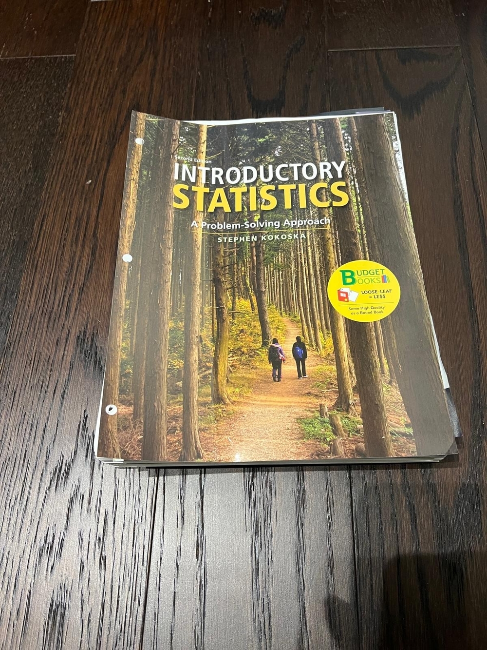 Introductory Statistics Textbook - Yellow & Forest Green Cover